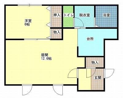 メゾンあさひばし(1LDK/2階)の間取り写真