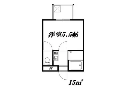 ジオナ新大阪(1K/5階)の間取り写真