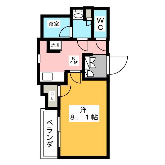 スプランディッド新横浜(1K/10階)の間取り写真