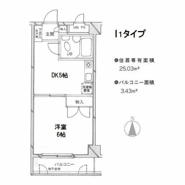 パレ・ドール田端(1DK/2階)の間取り写真