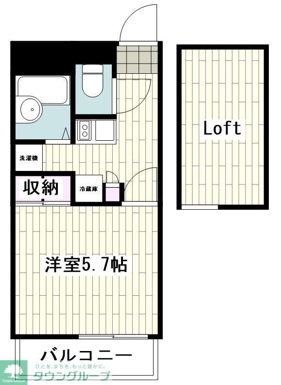 レオパレスアルファヒルズ(1K/3階)の間取り写真