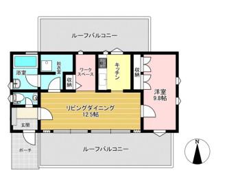 ビラ・トーレ(1LDK/4階)の間取り写真