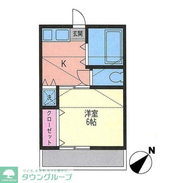 メゾン・ド・モンネジェ(1K/2階)の間取り写真