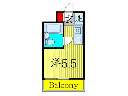 マリオン川口III(ワンルーム/3階)の間取り写真