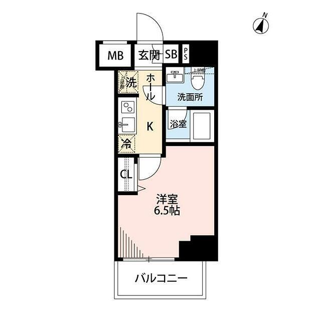 MAXIV横浜吉野町ノースマキシヴヨコハマヨシノチョウ(1K/8階)の間取り写真