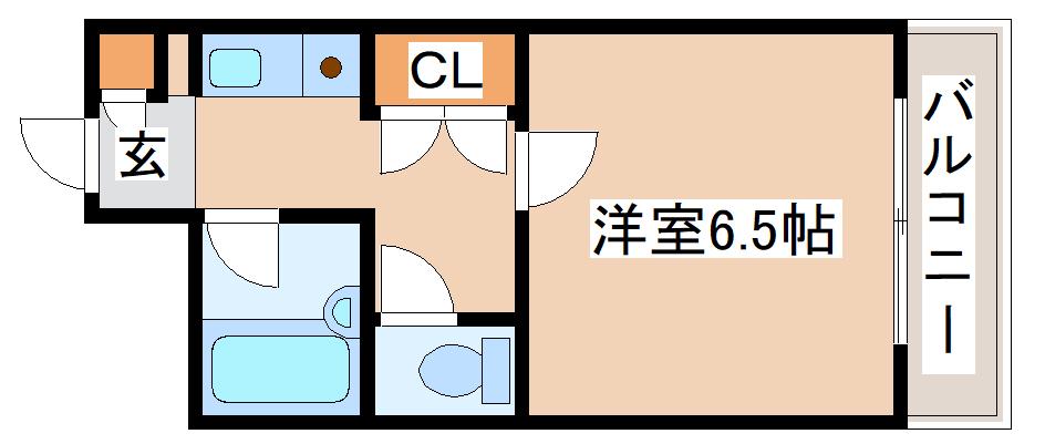 コーポ岡田(1K/2階)の間取り写真