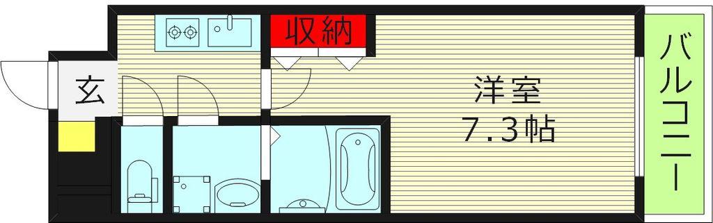GROOVE今福鶴見(1K/10階)の間取り写真