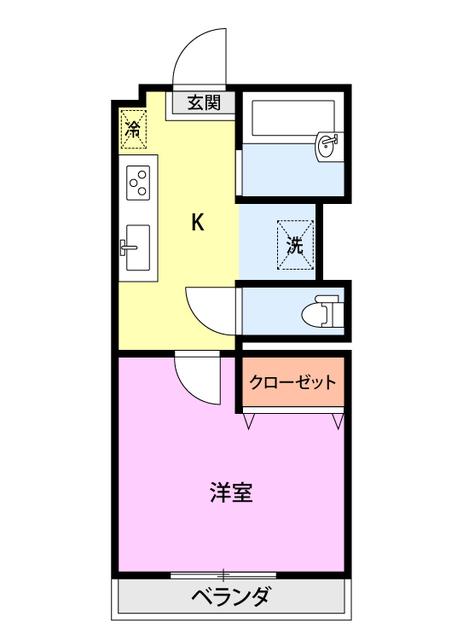 グレイス中島(1K/3階)の間取り写真