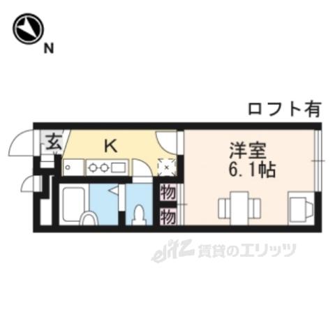 レオパレスT 大窪(1K/1階)の間取り写真