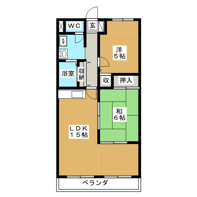 エリーズ(2LDK/3階)の間取り写真
