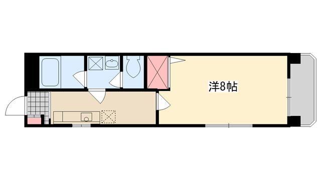 レジデンス宇宿(1K/3階)の間取り写真