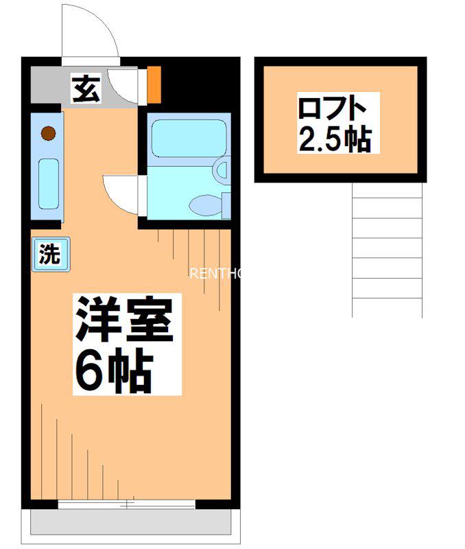 ノーブルヒルズ(1K/3階)の間取り写真