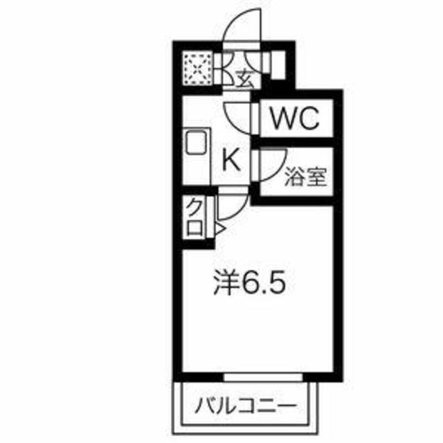 スパシエ八王子クレストタワー(1K/14階)の間取り写真