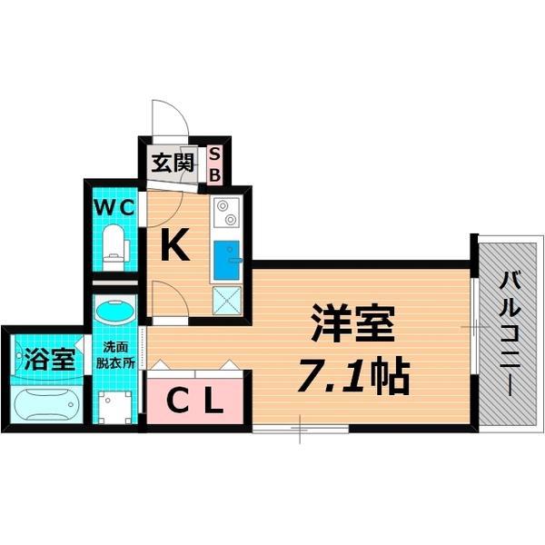 ウィラニホメ(1K/1階)の間取り写真