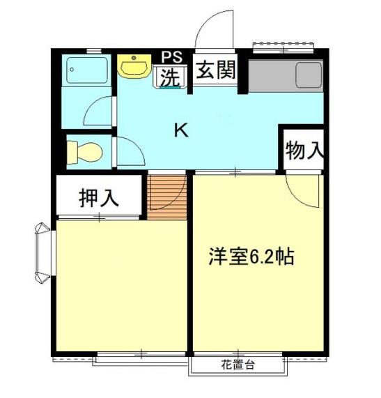 シティハイムトキコ(2K/2階)の間取り写真