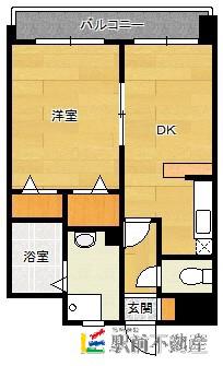 Y・Sマンション壱番館(1DK/5階)の間取り写真