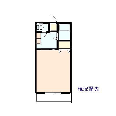 ハイツあかしや(1K/2階)の間取り写真