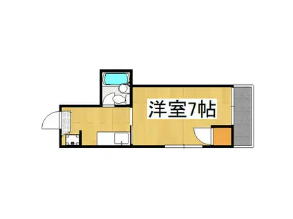 サンステージKT(1K/3階)の間取り写真