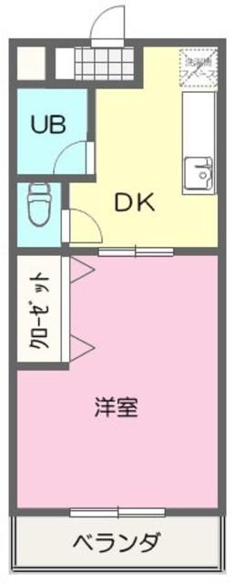 プレミール神田沢(1DK/3階)の間取り写真