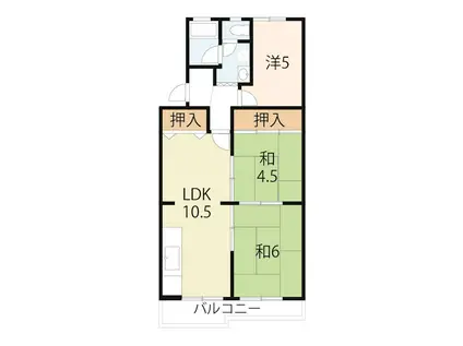 サニーハイツピア(3LDK/5階)の間取り写真