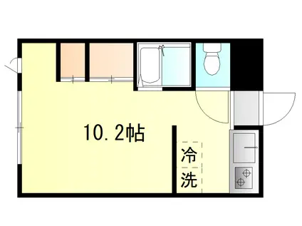 カーサ・ノバ(ワンルーム/1階)の間取り写真