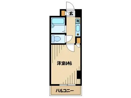 ファリーナ橋本(1K/2階)の間取り写真