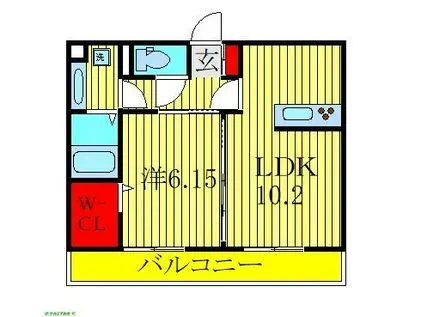 ファミールハイムA棟(1LDK/3階)の間取り写真