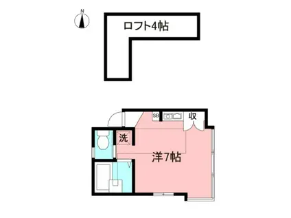 美・クリスタル(ワンルーム/2階)の間取り写真