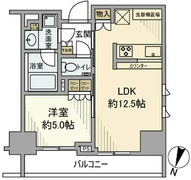 パークリュクス小石川 4階階 間取り