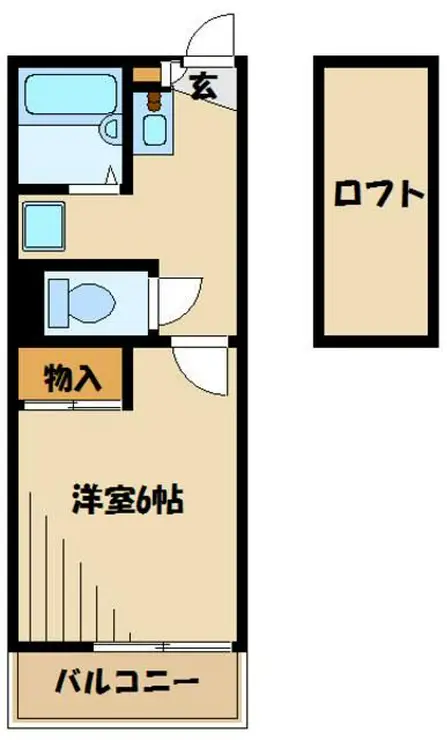 レオパレスホワイトヒルズII 2階階 間取り