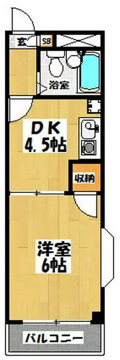 リリーハイツ北越谷 1階階 間取り