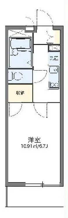 レオパレスサンライズ 1階階 間取り