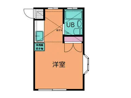 メゾンフォーユー(1K/1階)の間取り写真