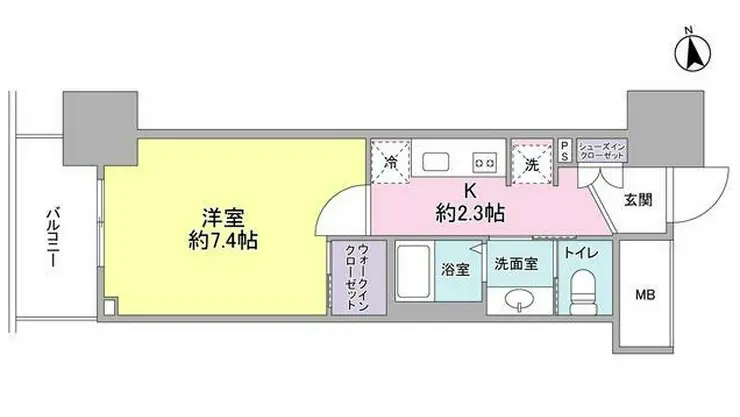 スタイリオ品川中延 7階階 間取り
