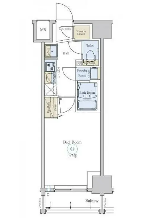 エステムコート横濱反町 9階階 間取り