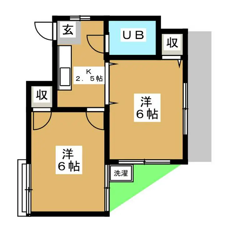リバティハイツ 1階階 間取り