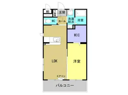 BEIL(1LDK/4階)の間取り写真