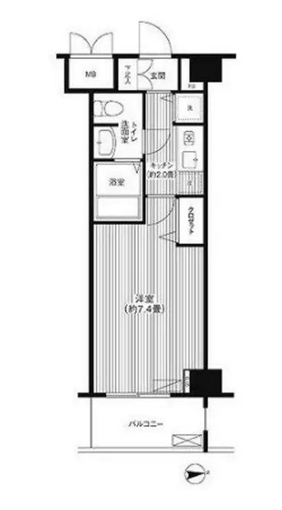 フォルマーレ新中野 6階階 間取り