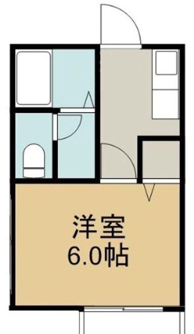 Dハイツ(1K/1階)の間取り写真
