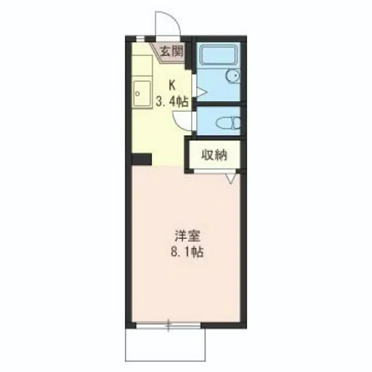 ヴィラN-A 1階階 間取り