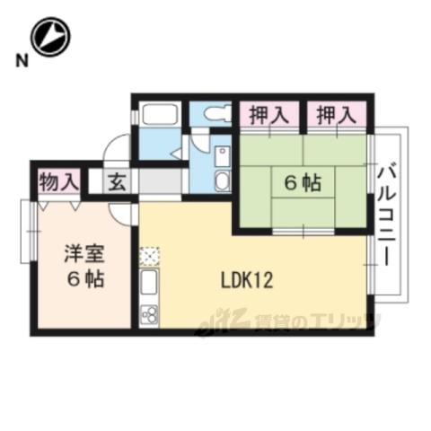 フォレストパーク(2LDK/2階)の間取り写真