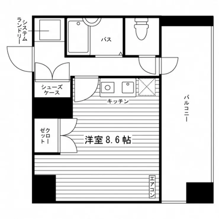 ラフィネ込山 9階階 間取り