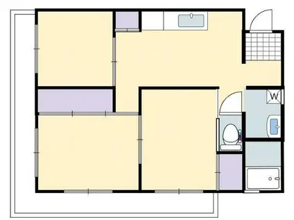 プルミエ大工町(3DK/2階)の間取り写真