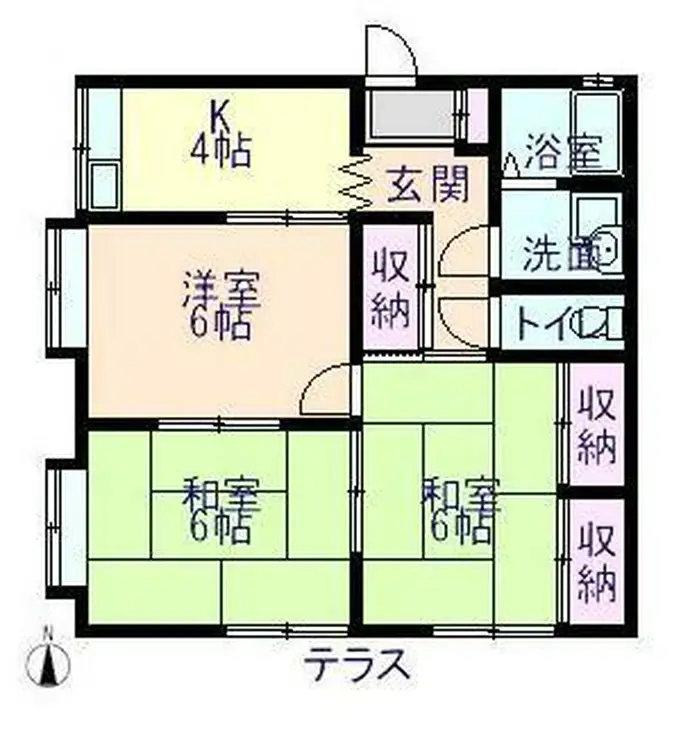 モスイハイツ 1階階 間取り
