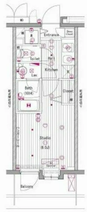 グランド・ガーラ横濱元町 6階階 間取り