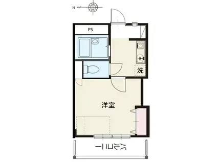 SUN&SUN(1K/3階)の間取り写真