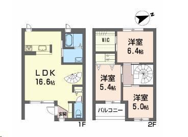 リオ・セレッソD(3LDK/1階)の間取り写真