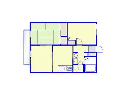 サンライズ元久保(3K/1階)の間取り写真