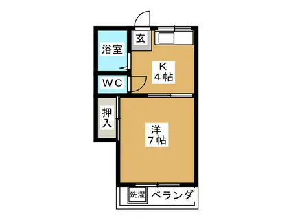 アイ・ティ・コート(1K/2階)の間取り写真