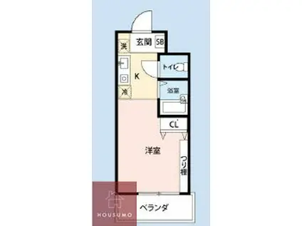 マイナビSTAY宮原(ワンルーム/6階)の間取り写真